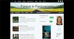 Desktop Screenshot of foraysinforgiveness.com
